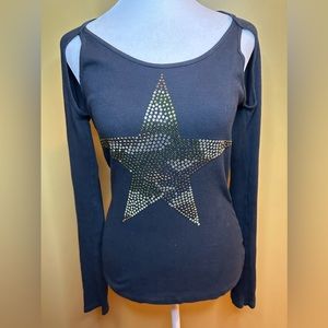 Royal Plush Star Studded Top